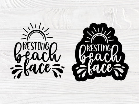 Resting Beach Face SVG, Summer Svg, Vacation Shirt SVG TonisArtStudio 
