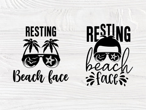 Resting Beach Face SVG, Summer Svg, Vacation Shirt SVG TonisArtStudio 