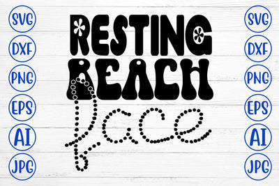 Resting Beach Face SVG SVG Syaman 