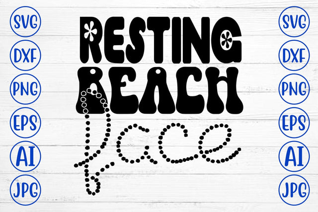 Resting Beach Face SVG SVG Syaman 