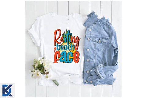 Resting beach face SVG SVGista 