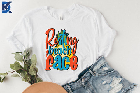 Resting beach face SVG SVGista 