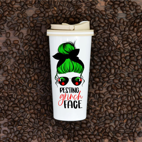 Resting Grinch Face | Christmas Sublimation PNG Sublimation DIYxe Designs 