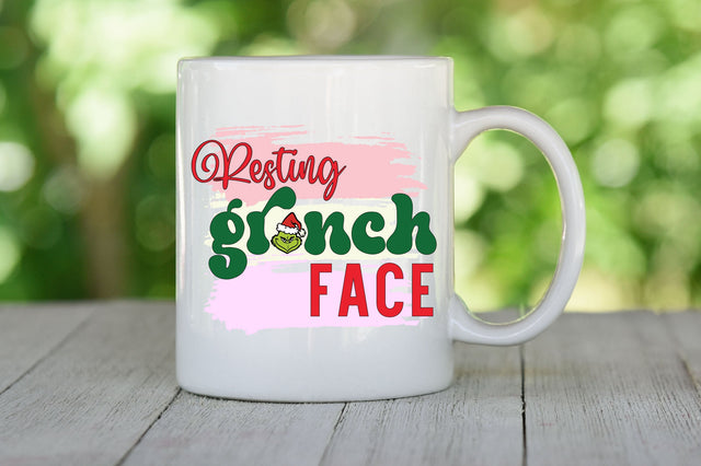 Resting grinch face Sublimation Sublimation SVGista 