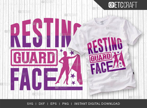 Resting Guard Face SVG Bundle, Marching Band Svg, Color Guard Svg, Color Guard Mom Svg, Color Guard Flag Svg, Color Guard Quotes, ETC T00617 SVG ETC Craft 