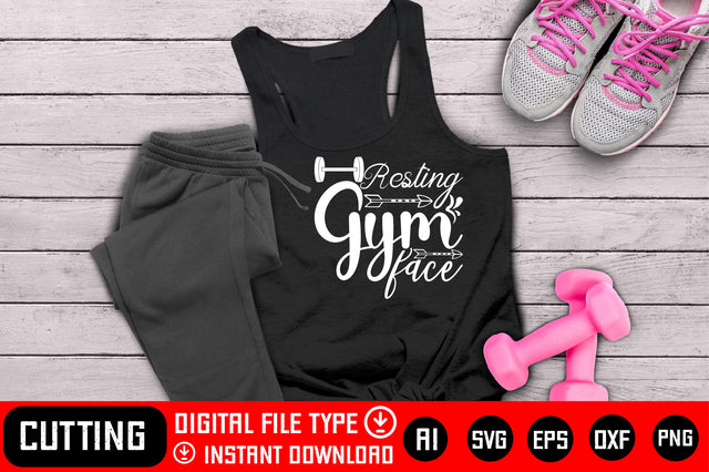 Resting Gym Face SVG CraftlabSvg29 