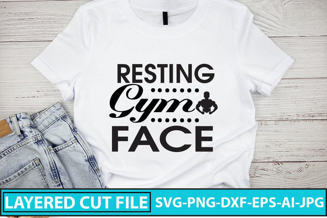 Resting Gym Face SVG Cut File SVG Syaman 