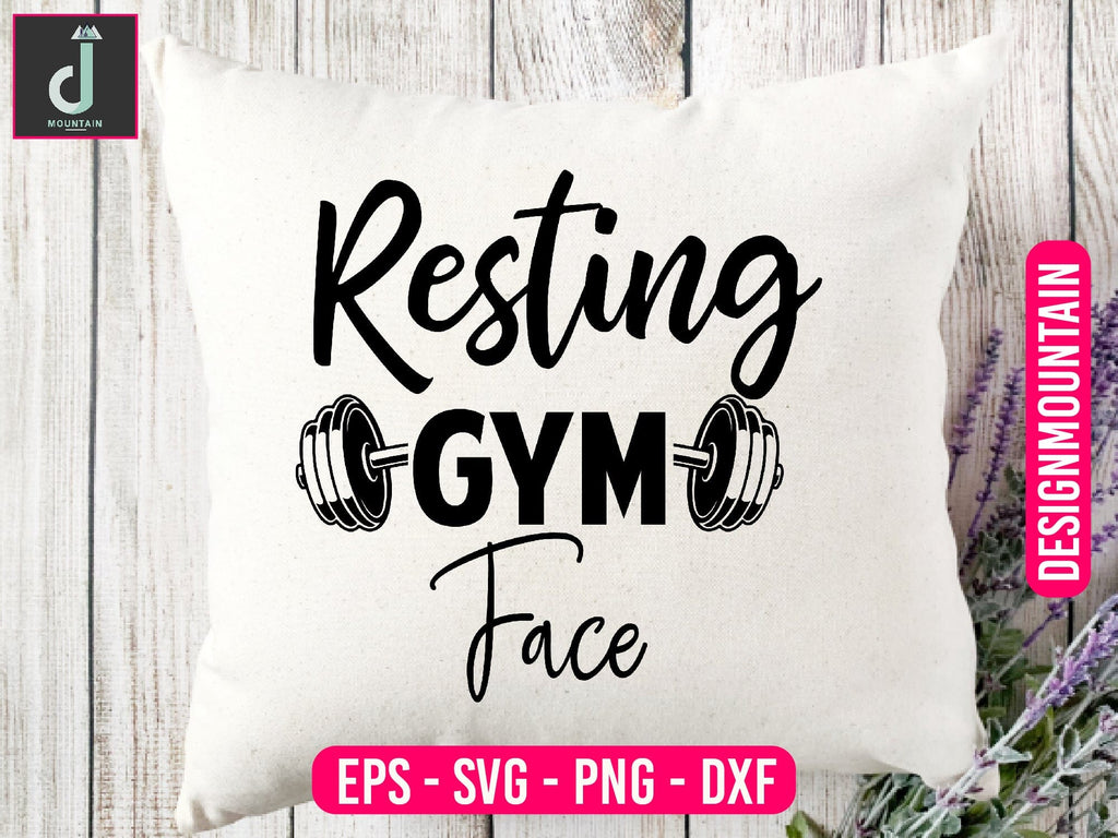 Resting gym face Svg design - So Fontsy