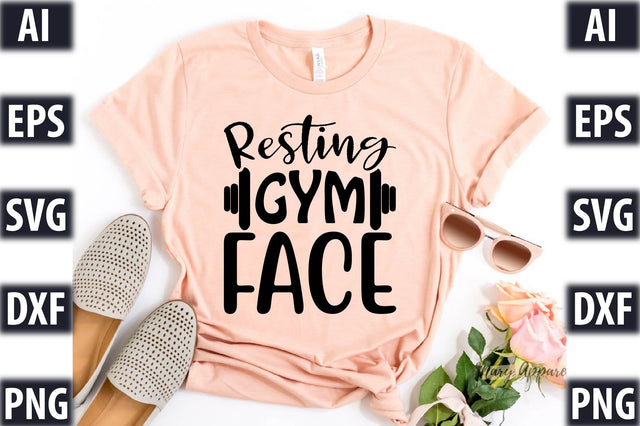 Resting Gym Face SVG SVGista 