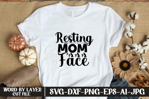 Resting Mom Face SVG MStudio 