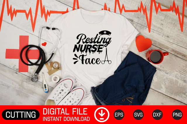 Resting Nurse Face SVG CraftlabSvg29 