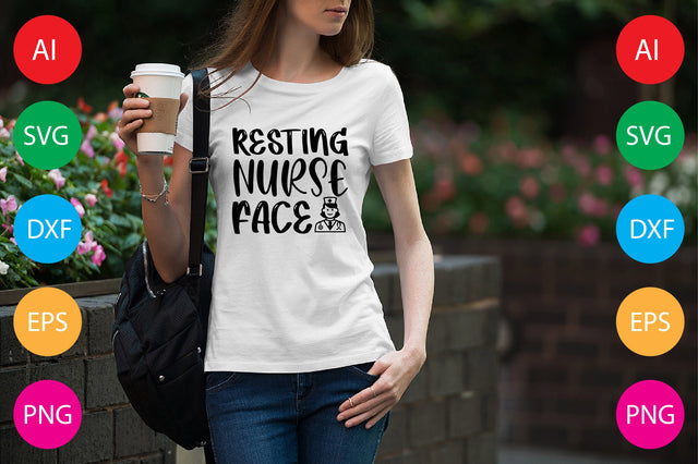 Resting Nurse Face SVG CraftlabSvg29 