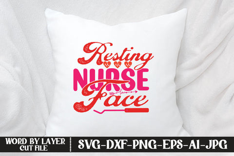 Resting Nurse Face SVG CUT FILE SVG MStudio 