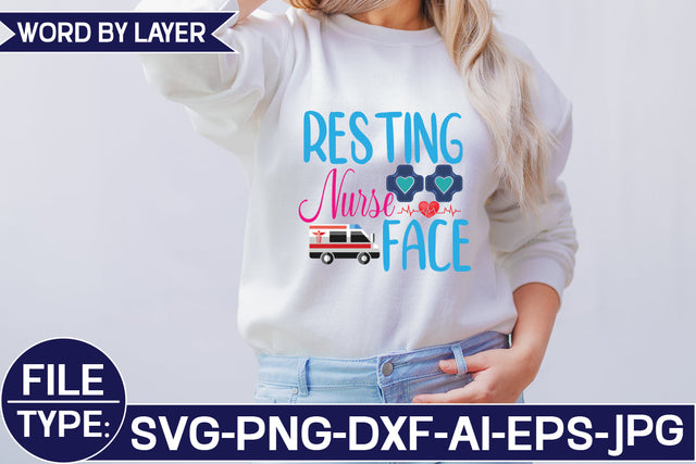 Resting Nurse Face SVG Cut File SVG Studio Innate 
