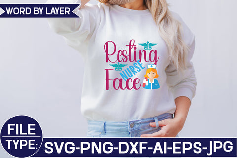 Resting Nurse Face SVG Cut File SVG Studio Innate 