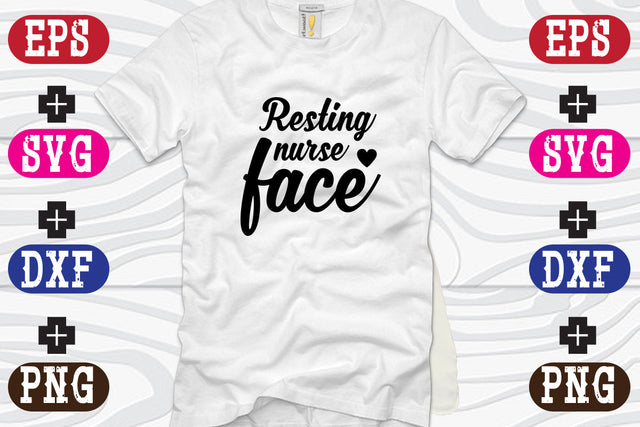 resting nurse face SVG Nurstore 
