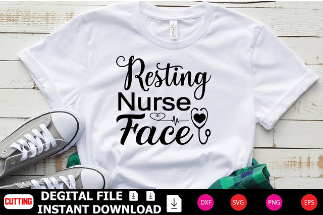 Resting Nurse Face SVG Shahin alam 