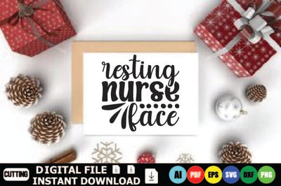 Resting Nurse Face SVG Shahin alam 