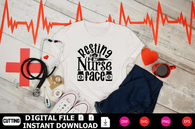 Resting Nurse Face SVG Shahin alam 