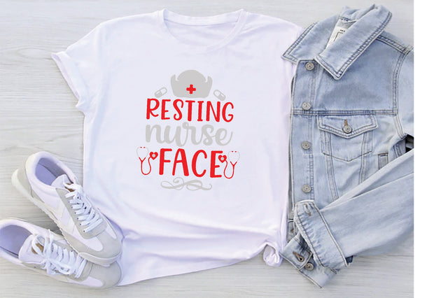 Resting Nurse Face SVG SVG Creativeart88 