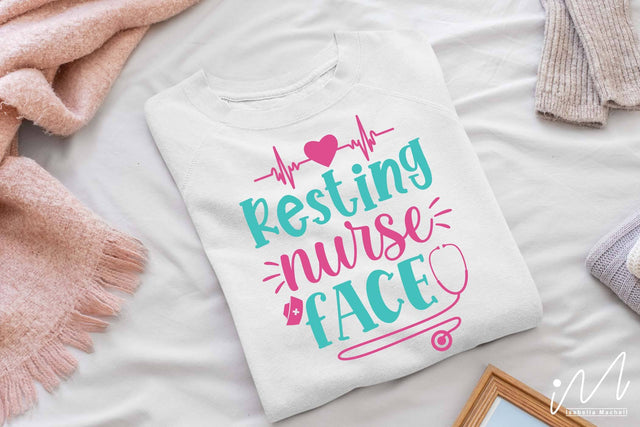 resting nurse face svg SVG Isabella Machell 