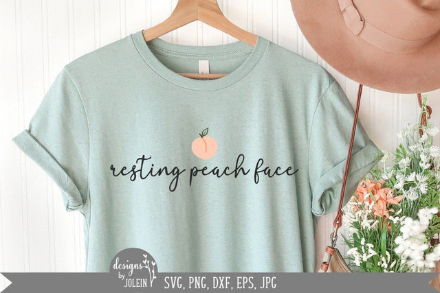 Resting peach face SVG Designs by Jolein 