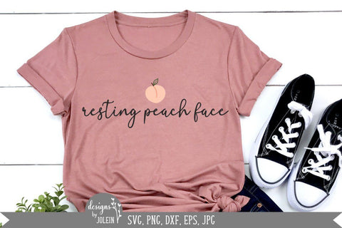 Resting peach face SVG Designs by Jolein 