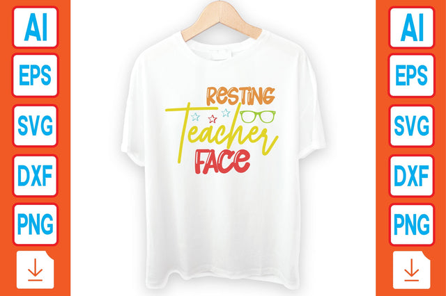 Resting Teacher Face SVG Craftlabsvg24 