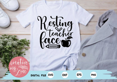 resting teacher face SVG md faruk hossain 