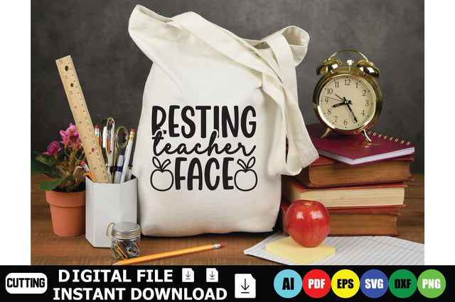Resting Teacher Face SVG Shahin alam 