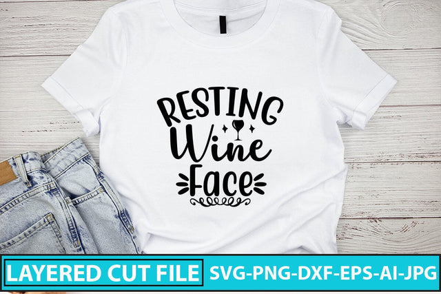 Resting Wine Face SVG Cut File SVG Syaman 
