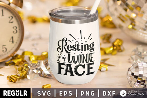 Resting wine face SVG SVG Regulrcrative 