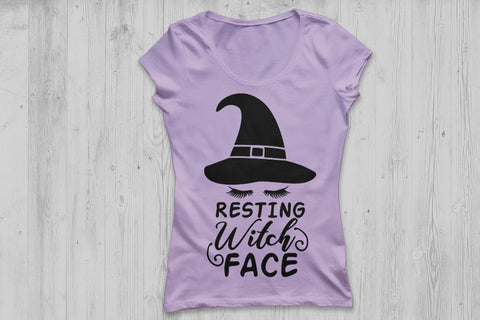 Resting Witch Face| Halloween SVG Cutting Files SVG CosmosFineArt 