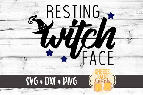 Resting Witch Face - Halloween SVG File SVG Cheese Toast Digitals 