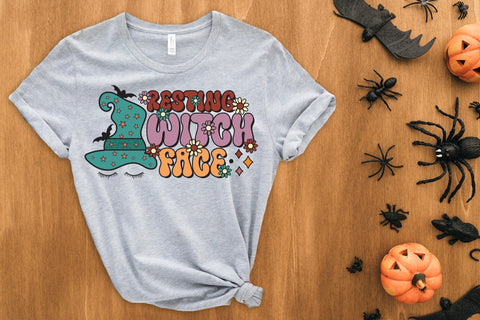 Resting Witch Face, Halloween Witch Sublimation Sublimation CraftLabSVG 