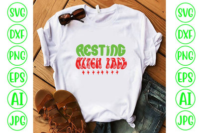 Resting Witch Face Retro SVG SVG Syaman 