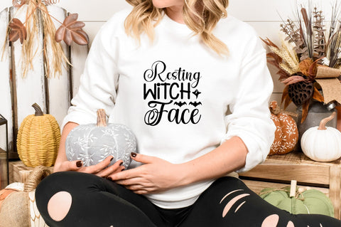 Resting Witch Face SVG CraftlabSvg29 