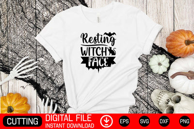 Resting Witch Face SVG CraftlabSvg29 