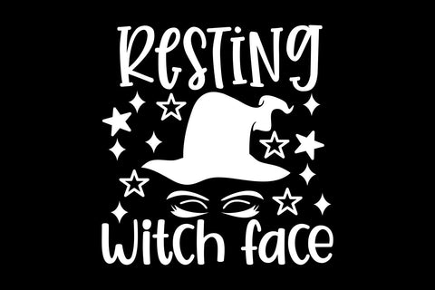 Resting Witch Face SVG Cut File, Halloween Svg Png SVG TonisArtStudio 