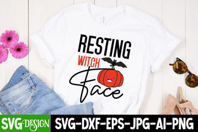Resting Witch Face SVG Cut File, Resting Witch Face SVG Quotes, Halloween SVG Design, Halloween Quotes, Halloween Sublimation Design, Halloween Saying SVG Cut File, Halloween SVG Cut File SVG BlackCatsMedia 