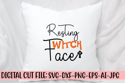 Resting Witch Face SVG Cut File SVG Syaman 