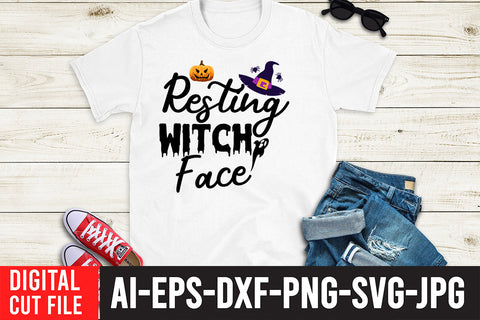 Resting Witch Face SVG Design SVG BlackCatsMedia 