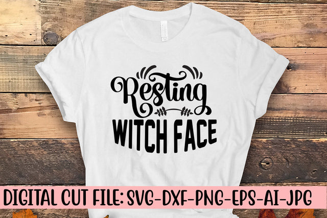 Resting Witch Face SVG Design SVG Syaman 