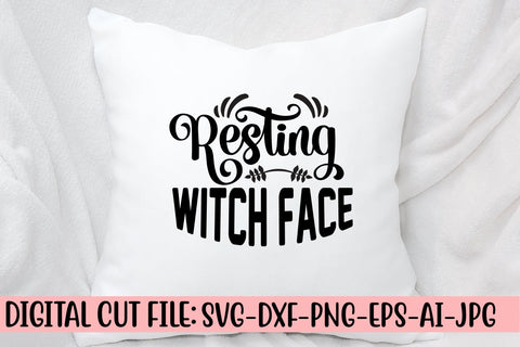 Resting Witch Face SVG Design SVG Syaman 