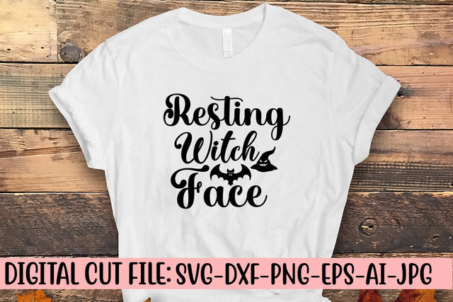 Resting Witch Face SVG Design SVG Syaman 