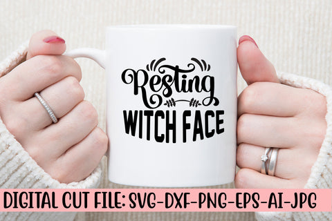 Resting Witch Face SVG Design SVG Syaman 