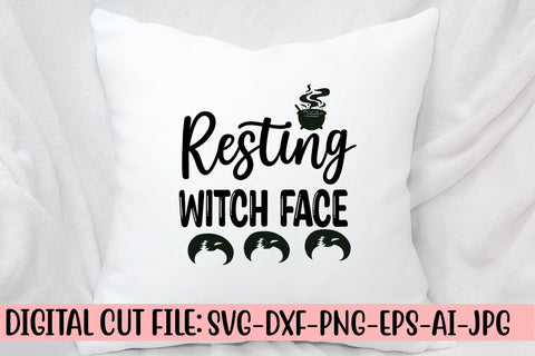 Resting Witch Face SVG Desogn SVG Syaman 