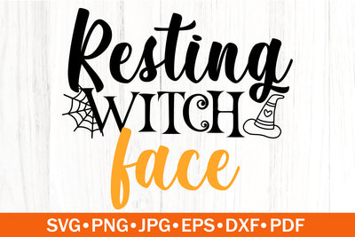 Resting Witch Face SVG | Halloween SVG SVG SeventhHeavenStudios 