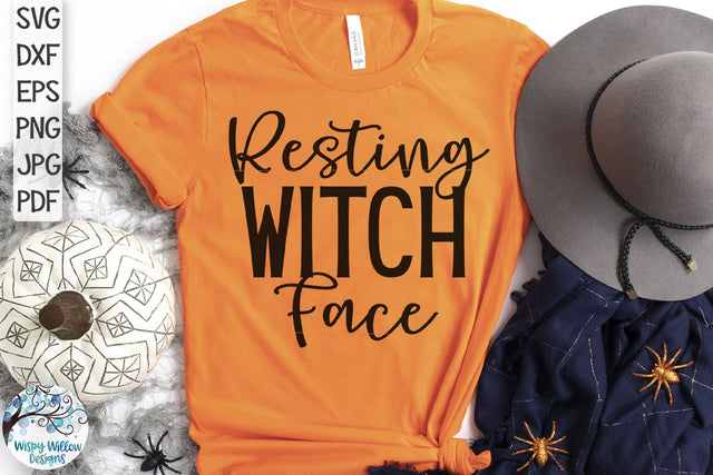 Resting Witch Face SVG SVG Wispy Willow Designs 