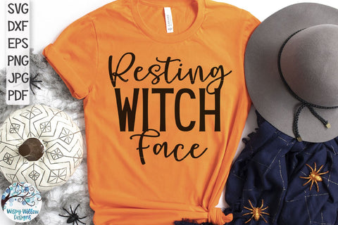 Resting Witch Face SVG SVG Wispy Willow Designs 